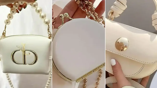 کیف کرم رنگ زنانه | ۱۵ عکس از استایل‌های زنونه با کیف روشن برای مهمونی و خرید