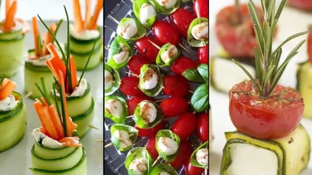 تزیین عصرانه با پنیر و خیار و گوجه | ۱۵ مدل فانتزی و بانمک برای بچه‌ها و خانواده‌های خوش‌ذوق