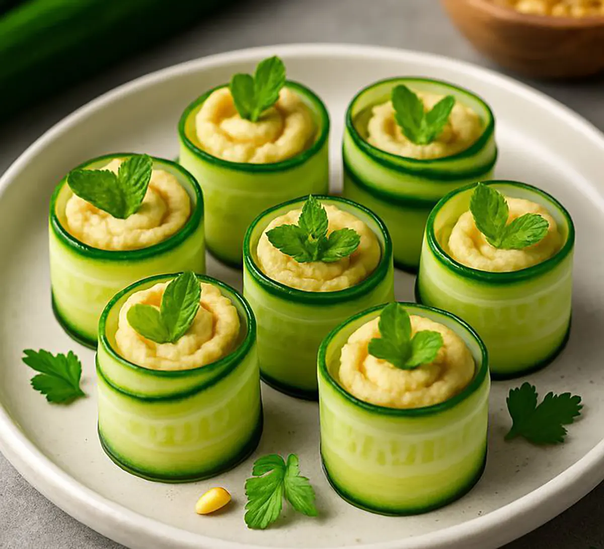 تزیین عصرانه با پنیر و خیار و گوجه