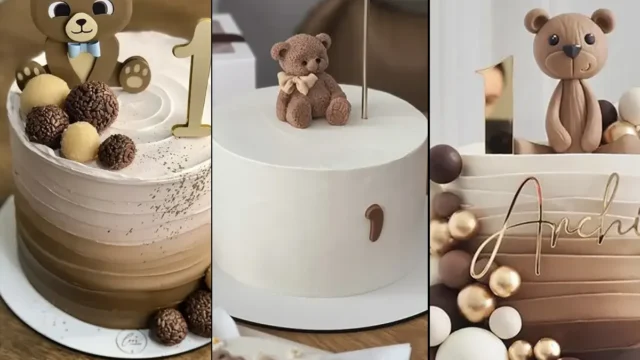 کیک تولد خرسی | انتخابی دوست داشتنی برای جشن تولد یک سالگی کوچولوتون
