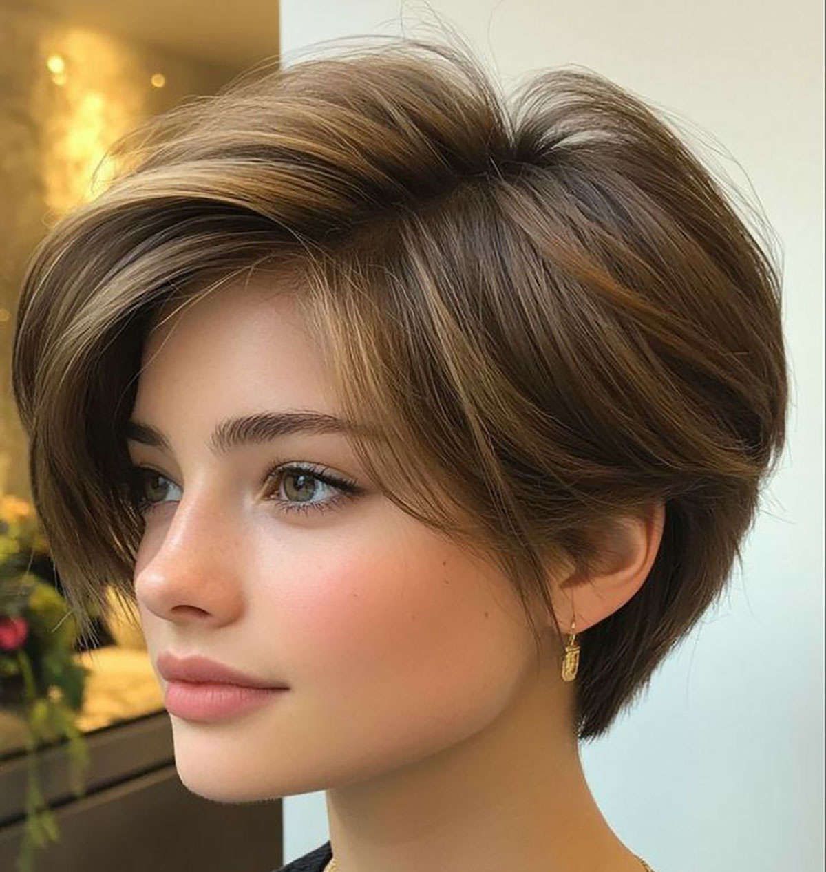 مدل موی کوتاه زنانه برای صورت گرد