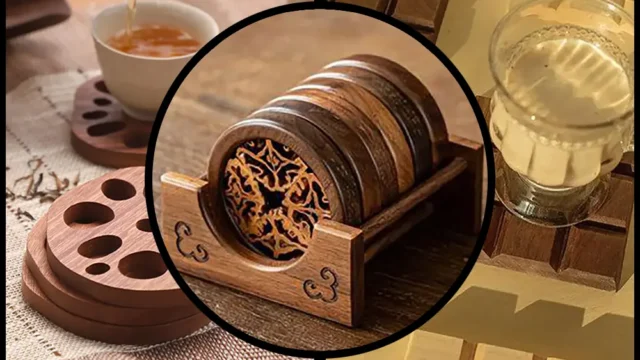 مدل زیر لیوانی چوبی | جذاب‌ترین مدل‌های زیر لیوانی چوبی که باید ببینی!