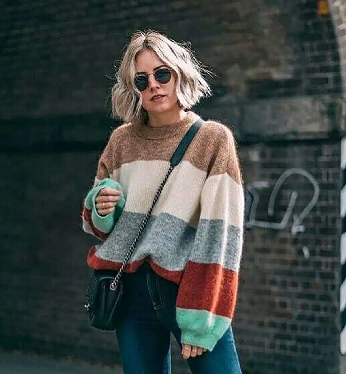 بافت آستین حلقه ای زنانه ا