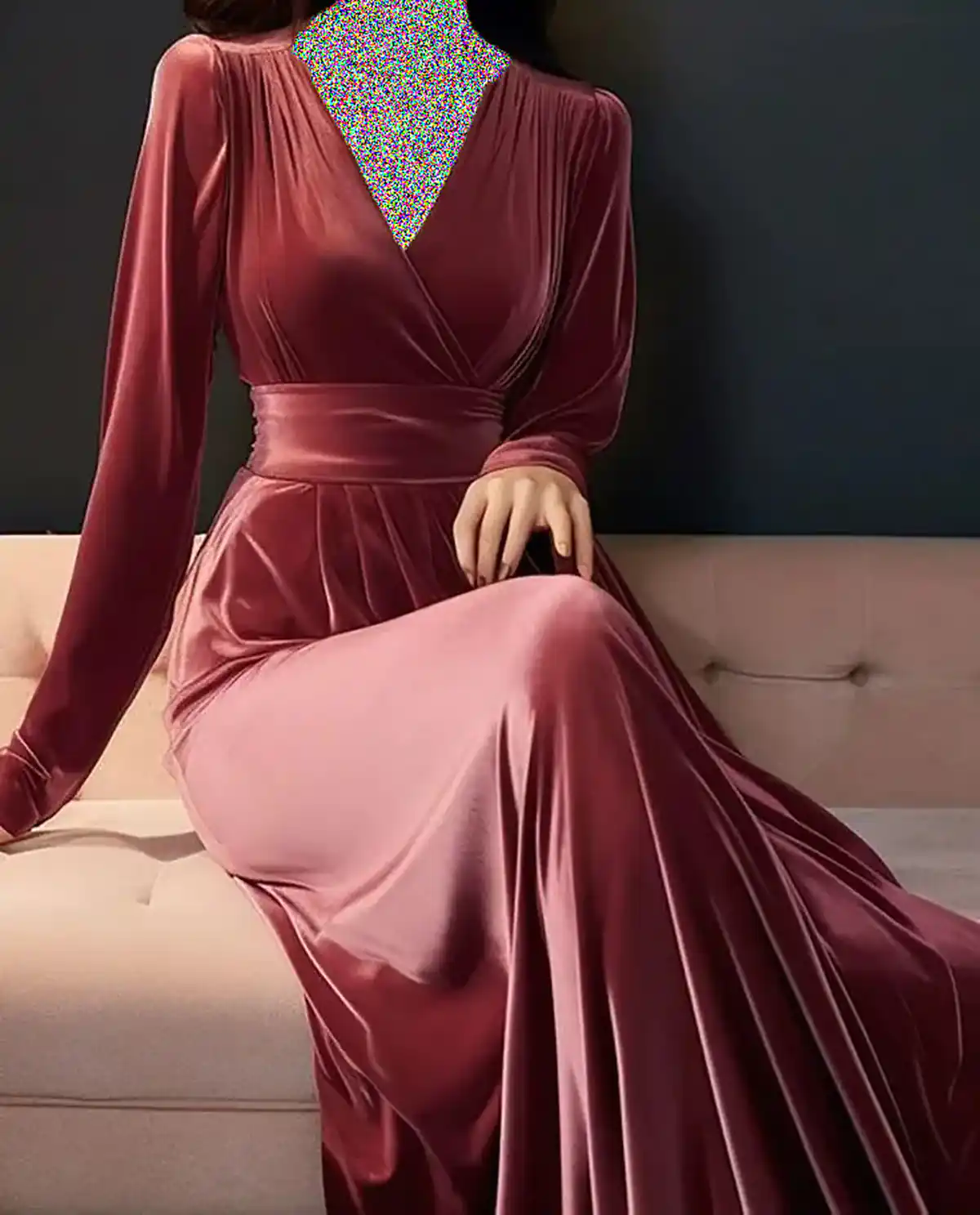 مدل لباس مجلسی مخمل لاکچری 
