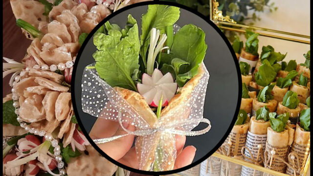 تزیین نون و پنیر و سبزی سفره عقد | ایده‌های خاص و چشم‌نواز برای سفره عقد لاکچری