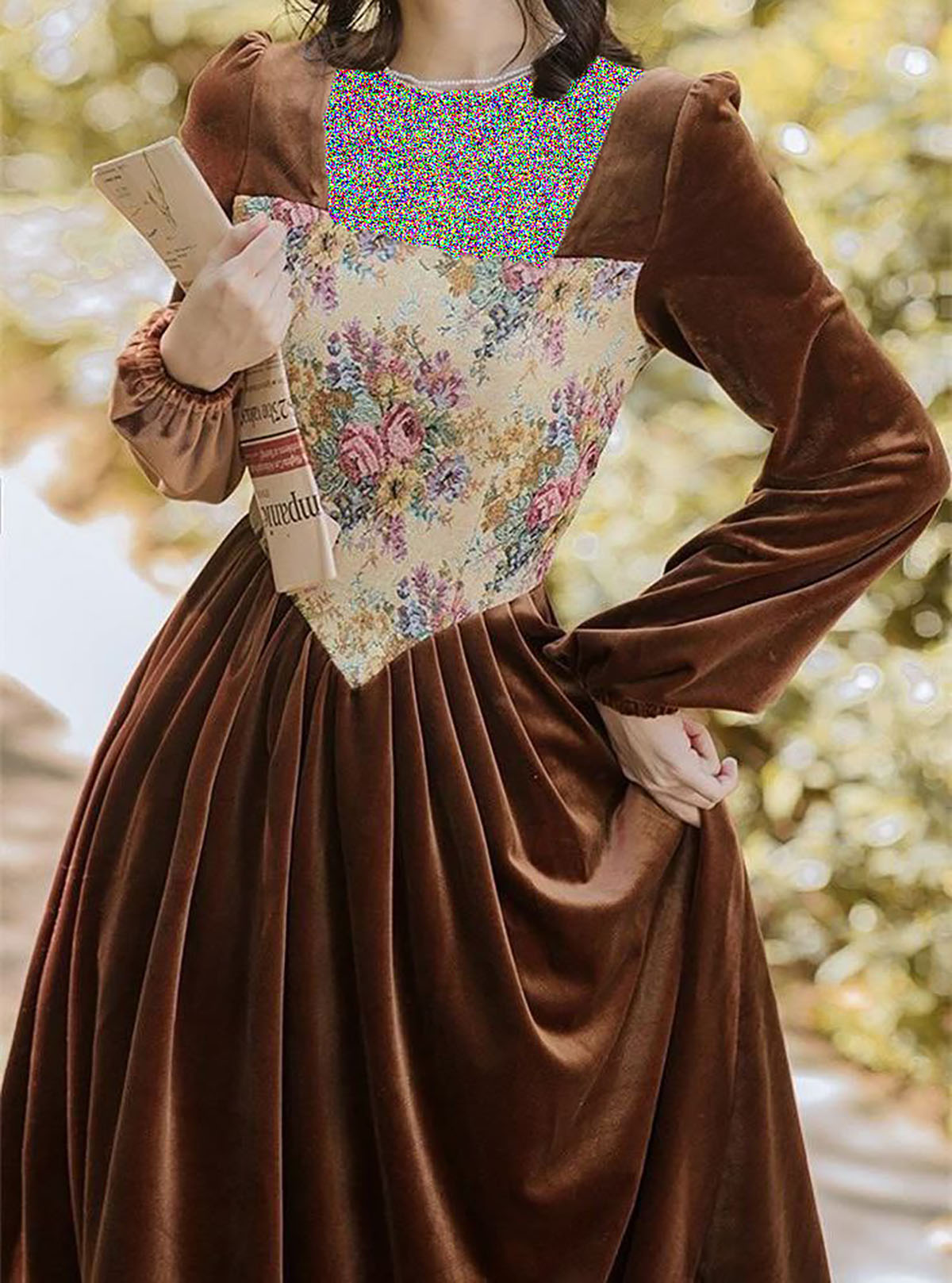 لباس مجلسی مخمل مشکی بلند