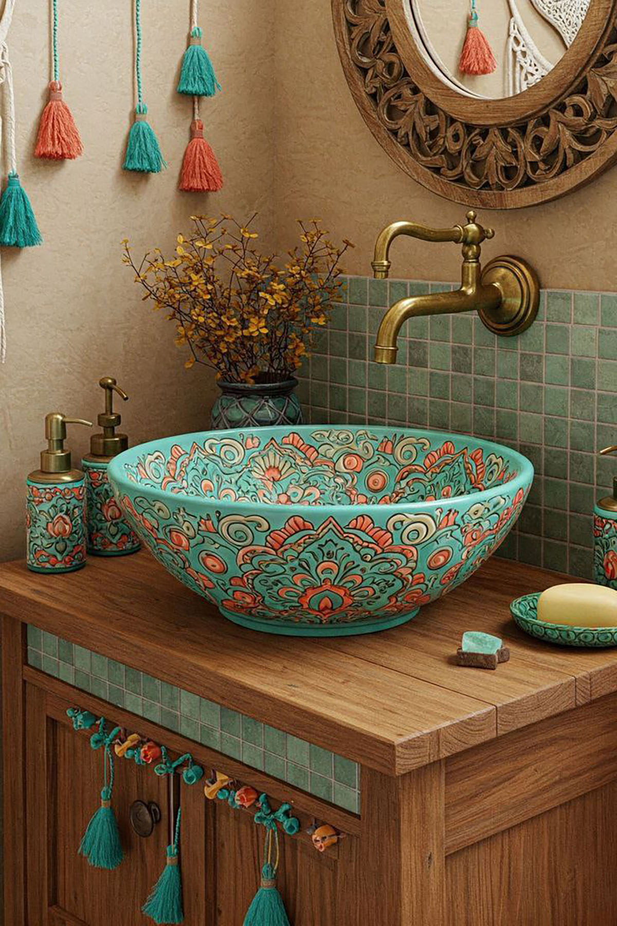 روشویی سنگی مدرن
