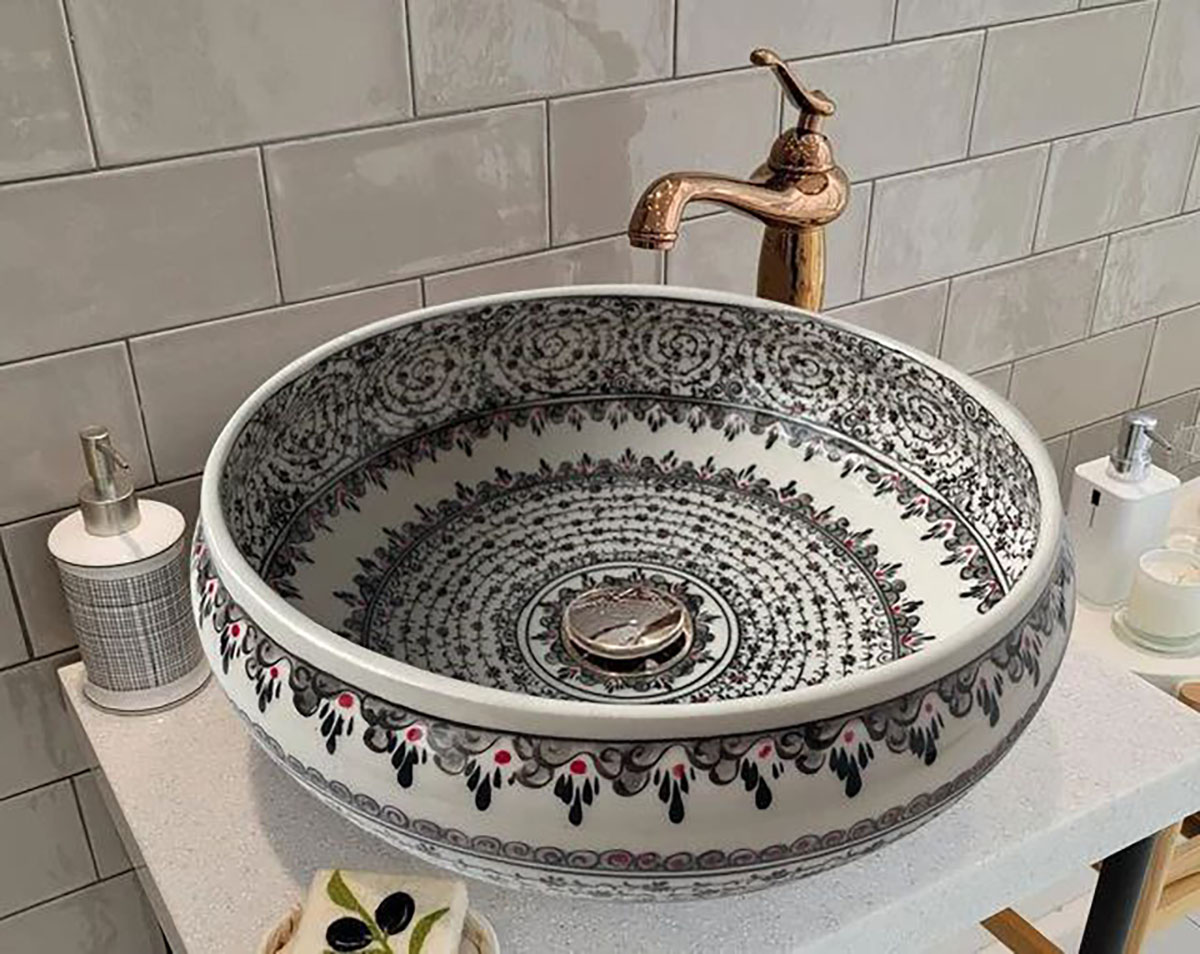 روشویی سنگی مدرن
