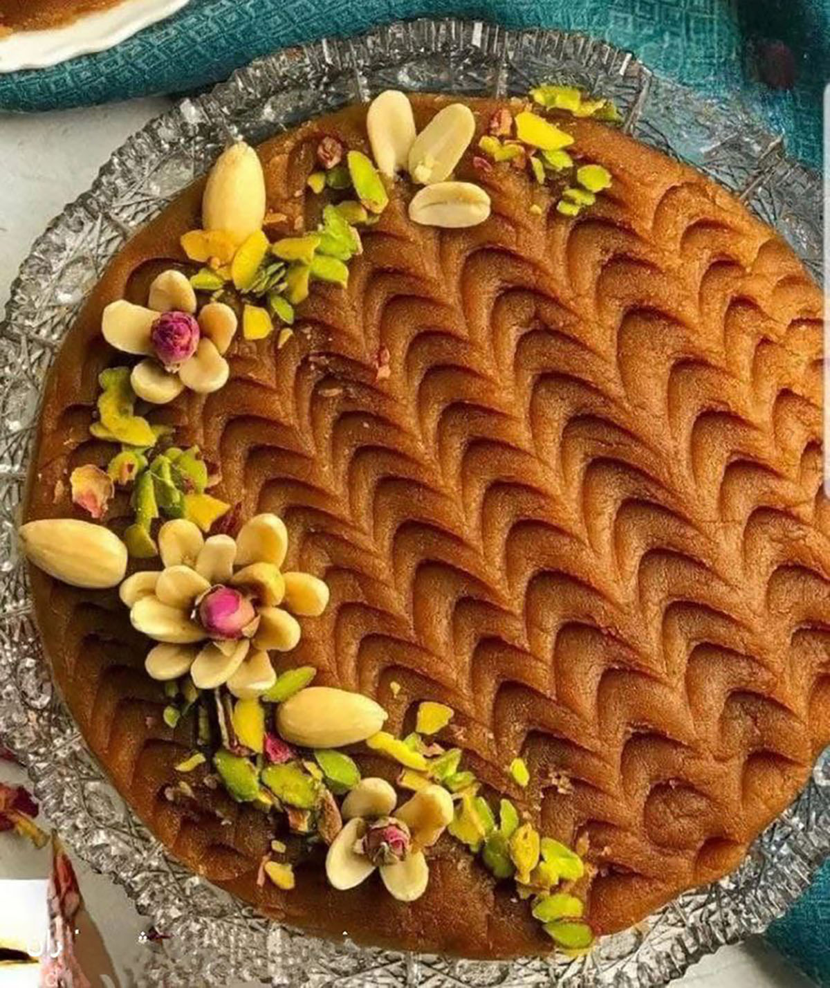 تزیین حلوا ساده