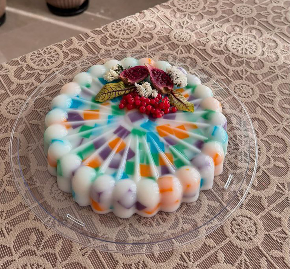ژله بستنی با بیسکویت پتی بور
