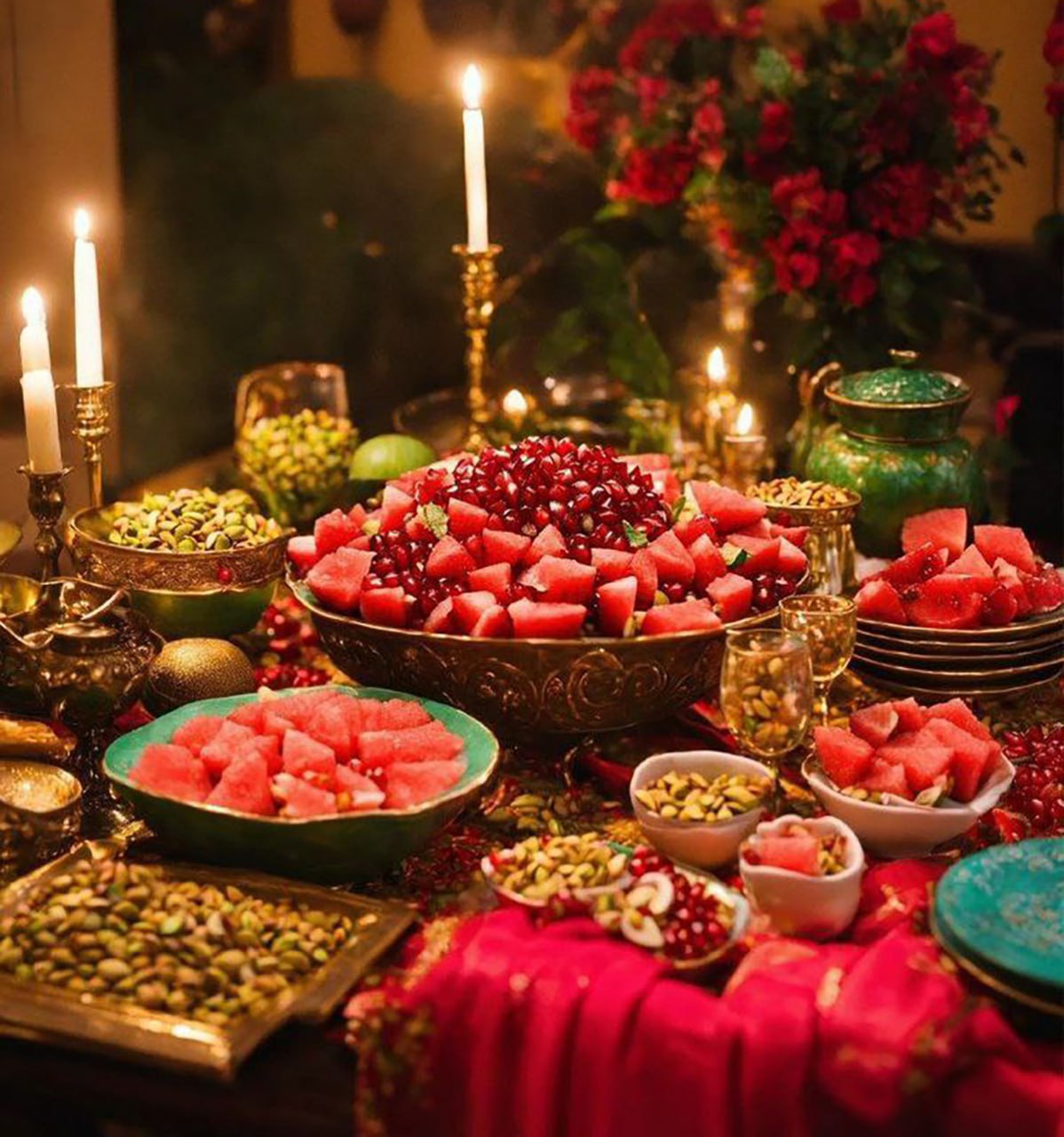 سفره شب یلدا باکلاس
