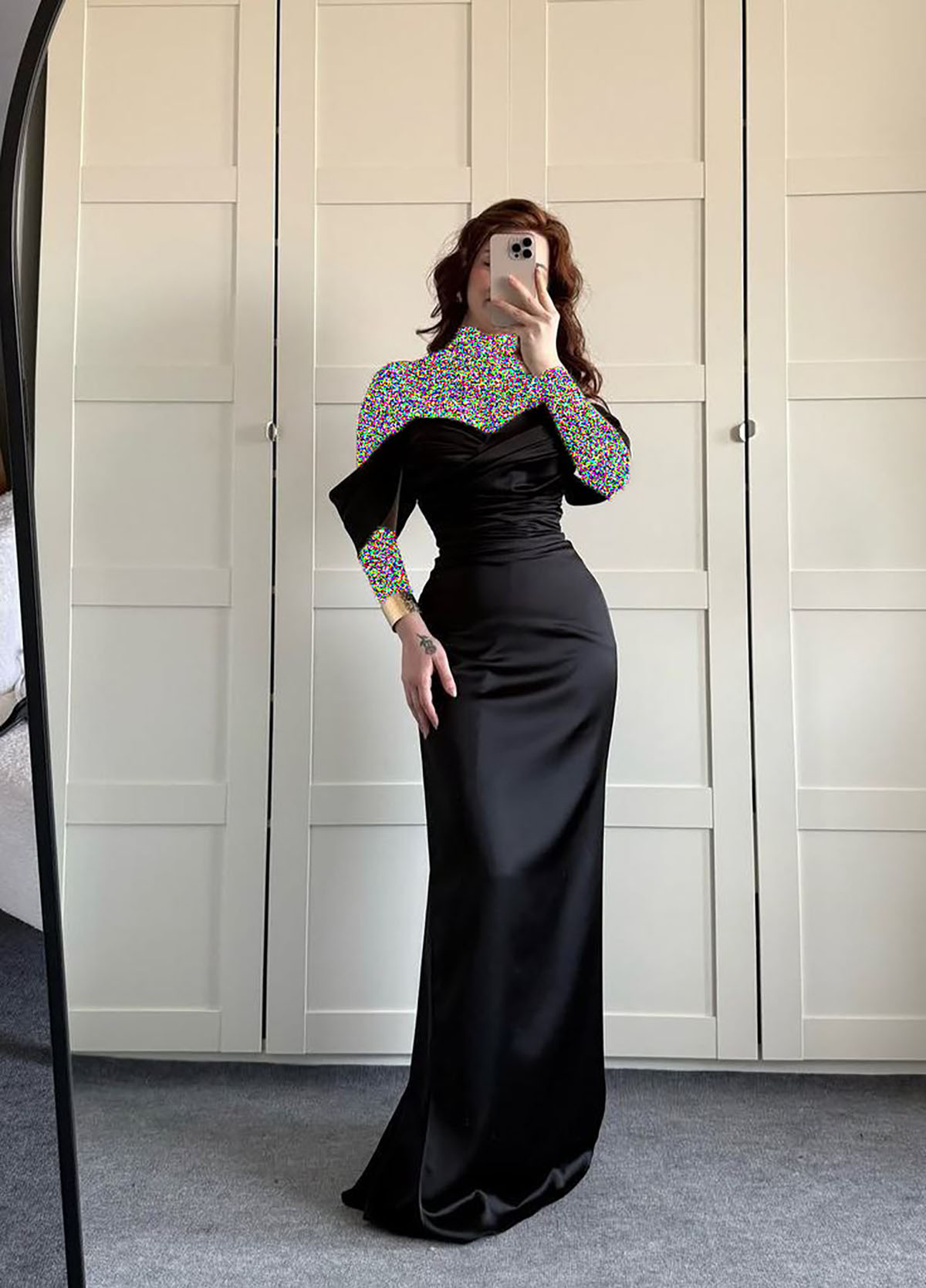 لباس مجلسی مشکی ساده
