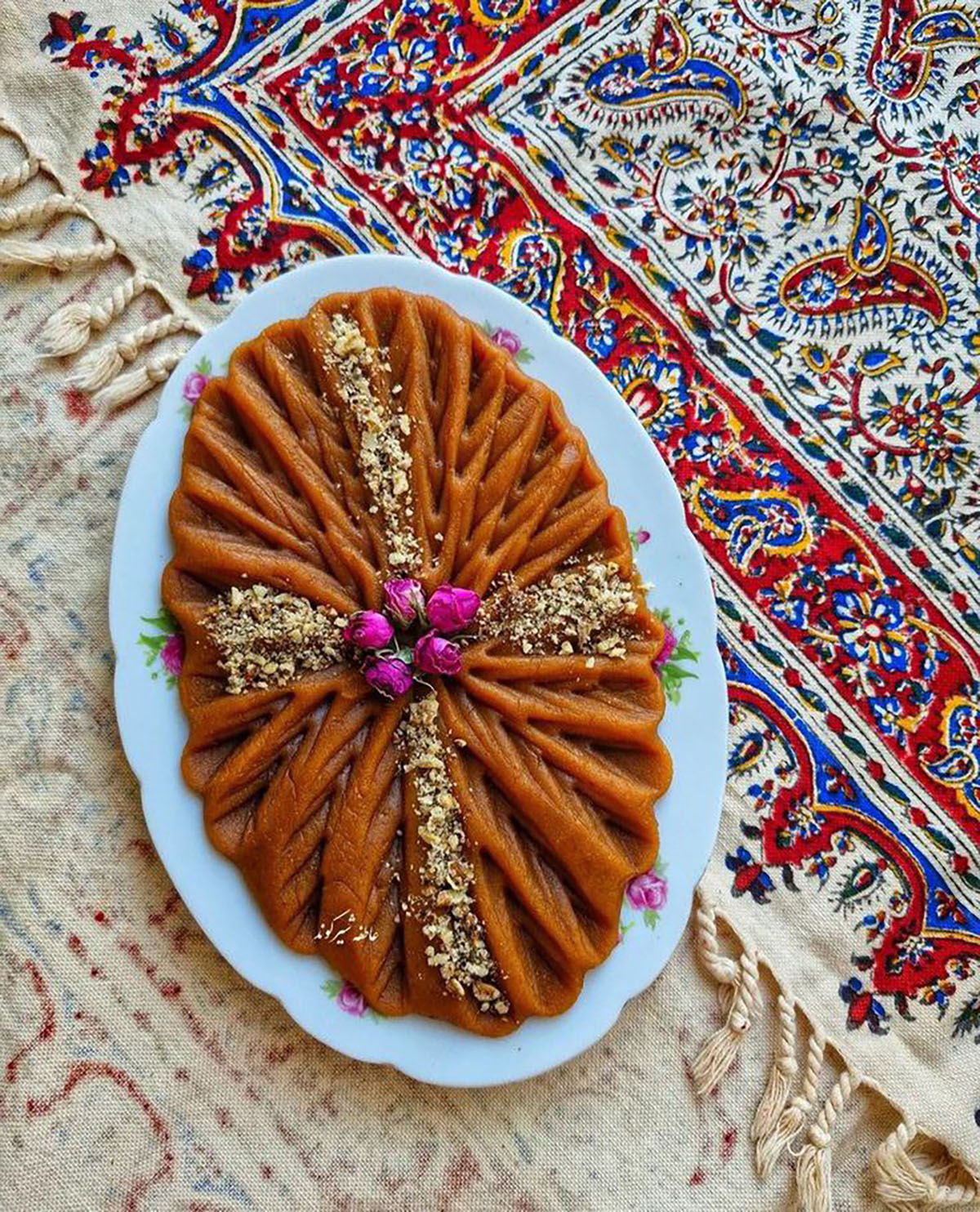 عکس تزیین حلوا برای مراسم ختم