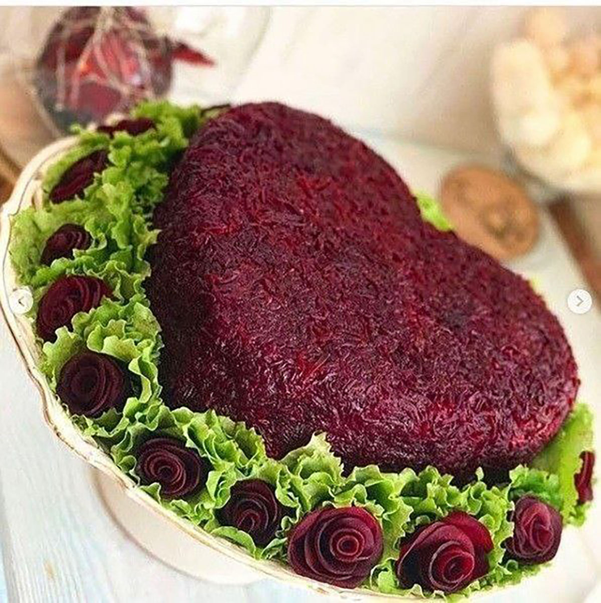 تزیین روی پلو در جدول