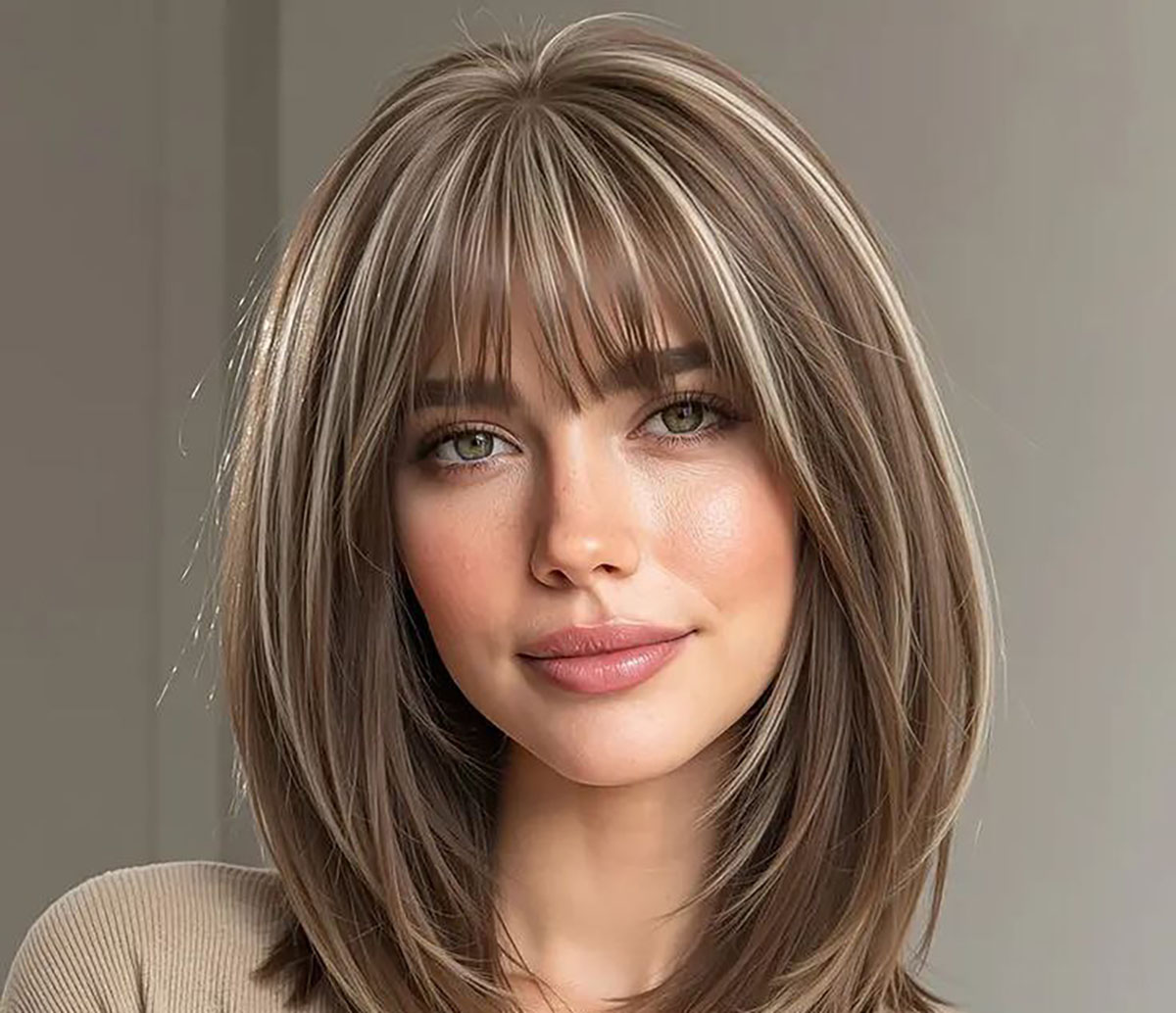 فیس فریم استخوانی روی موی مشکی
