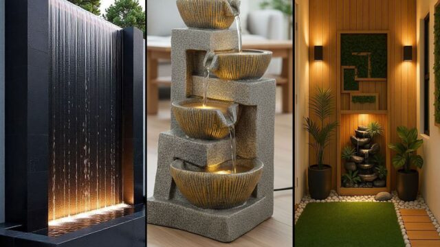 مدل آبنما خانگی | آبنماهای شیک و مدرن برای داخل خونه یا لابی و حیاط