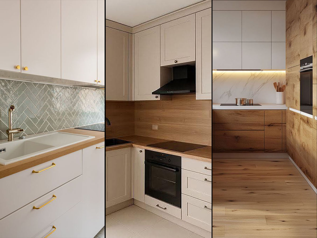 کابینت ام دی اف سفید طلایی