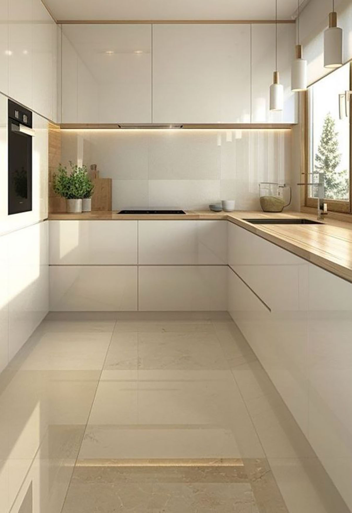 کابینت ام دی اف طرح چوب

