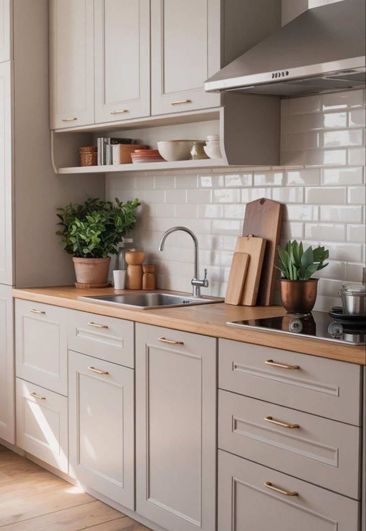 مدل کابینت ام دی اف سفید طوسی
