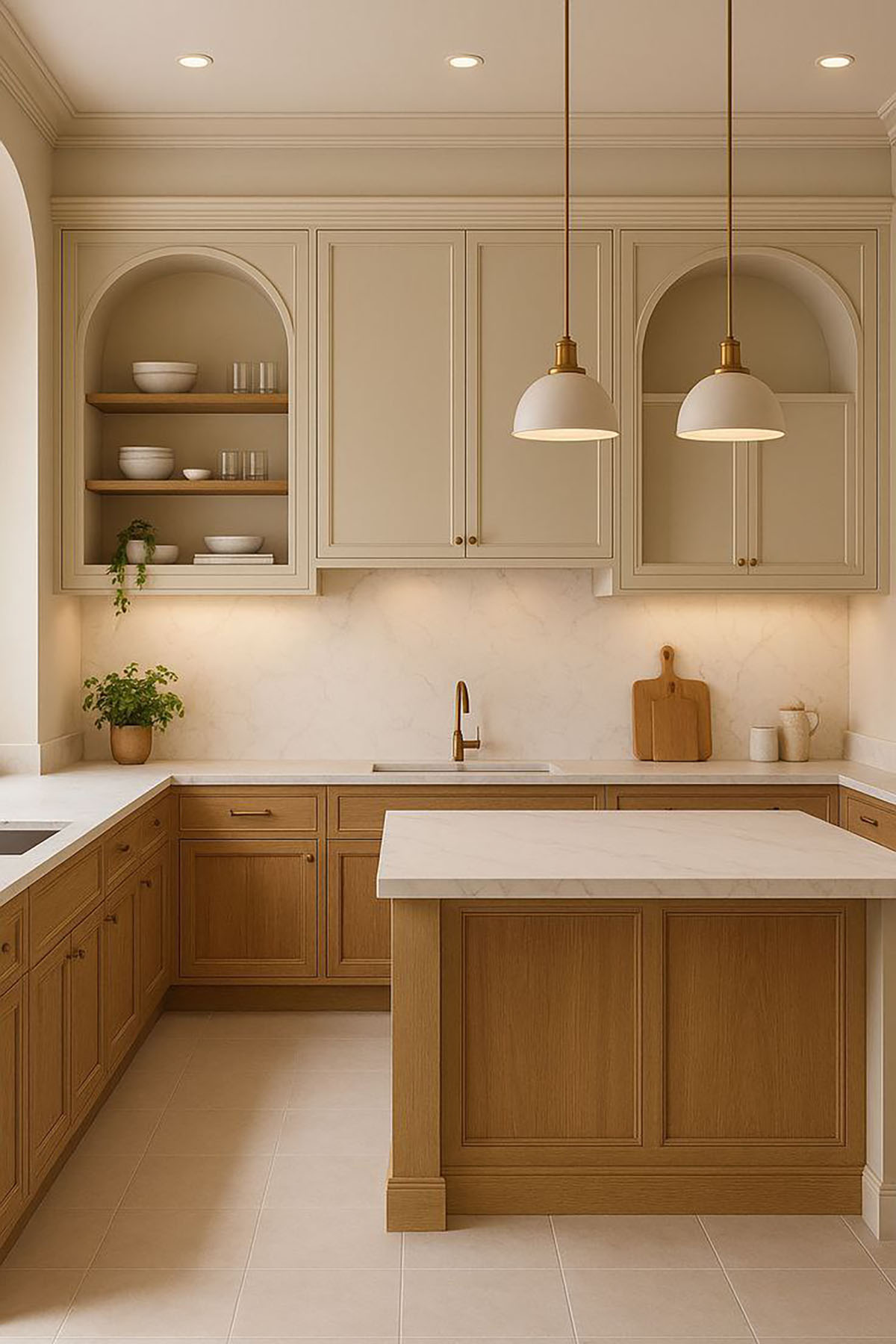 مدل کابینت ام دی اف سفید طوسی
