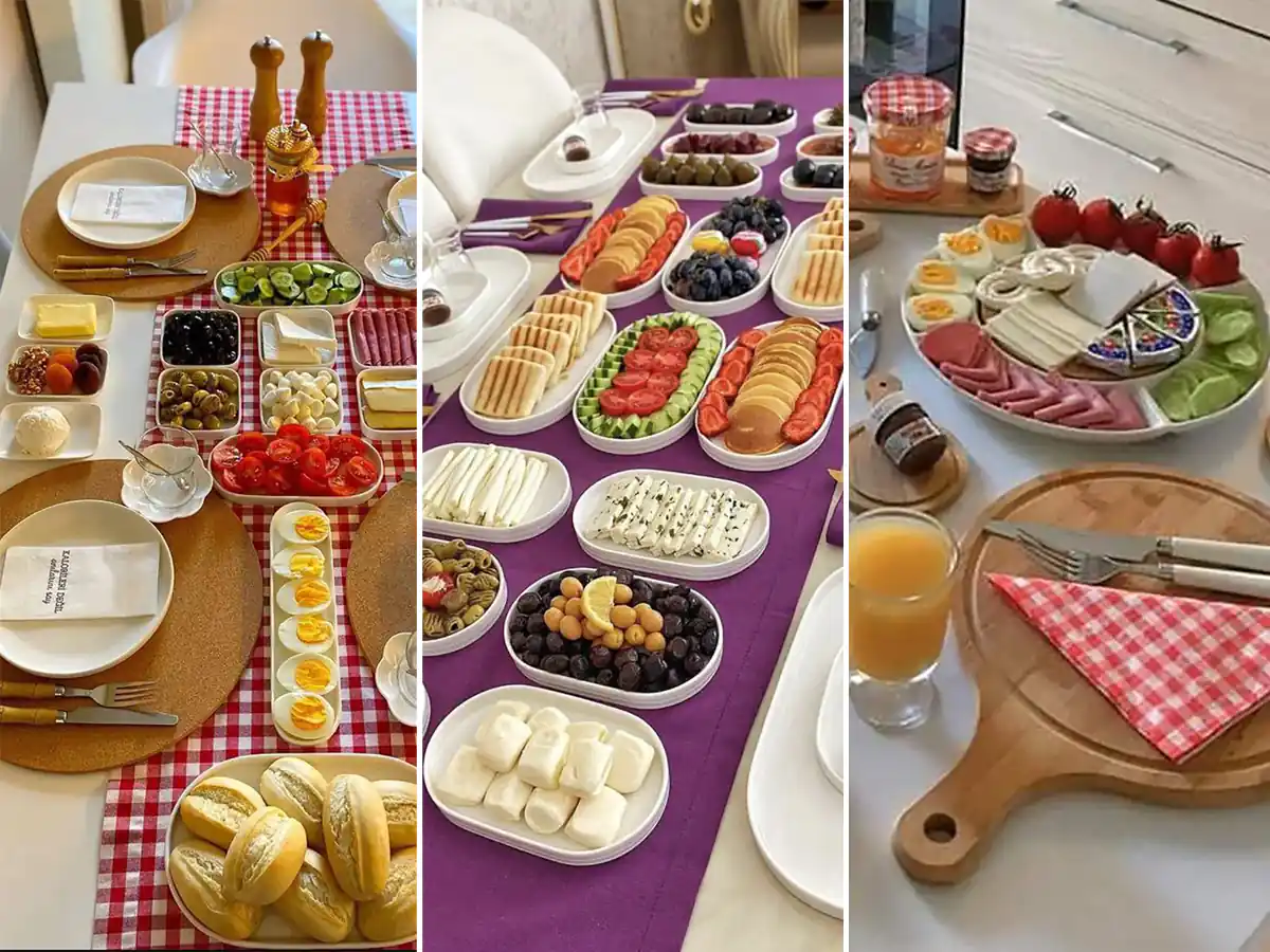 چیدمان میز صبحانه هتل