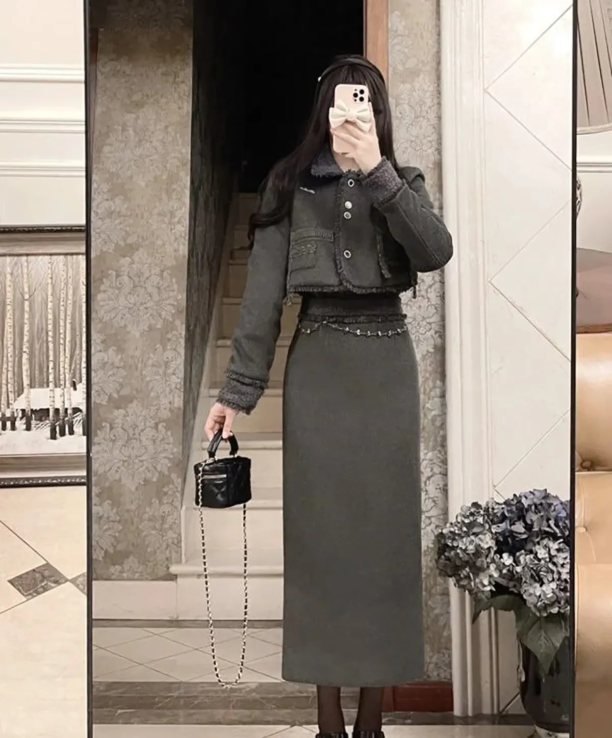 کت دامن مشکی شیک