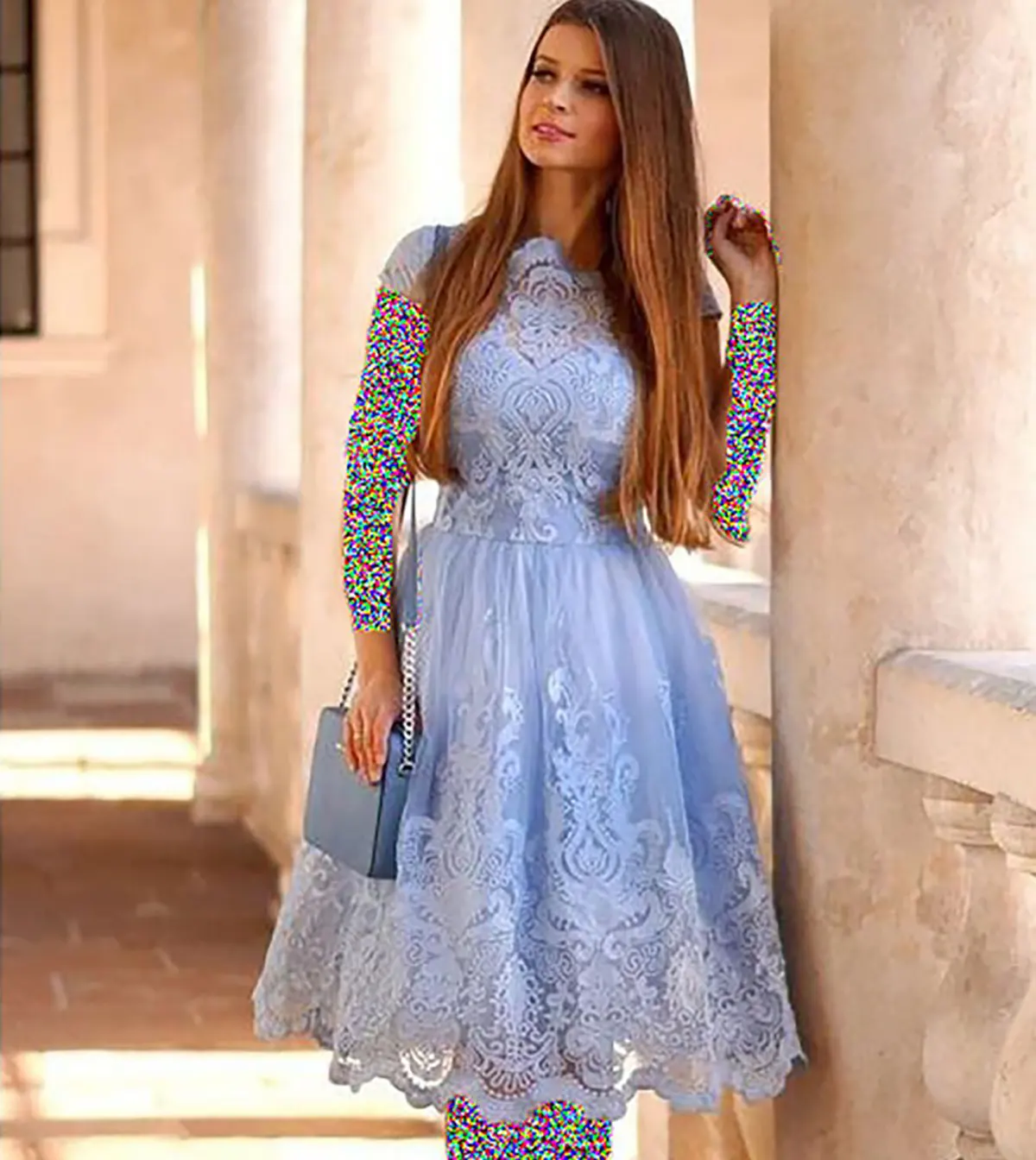 لباس مجلسی ابی پاستیلی کوتاه
