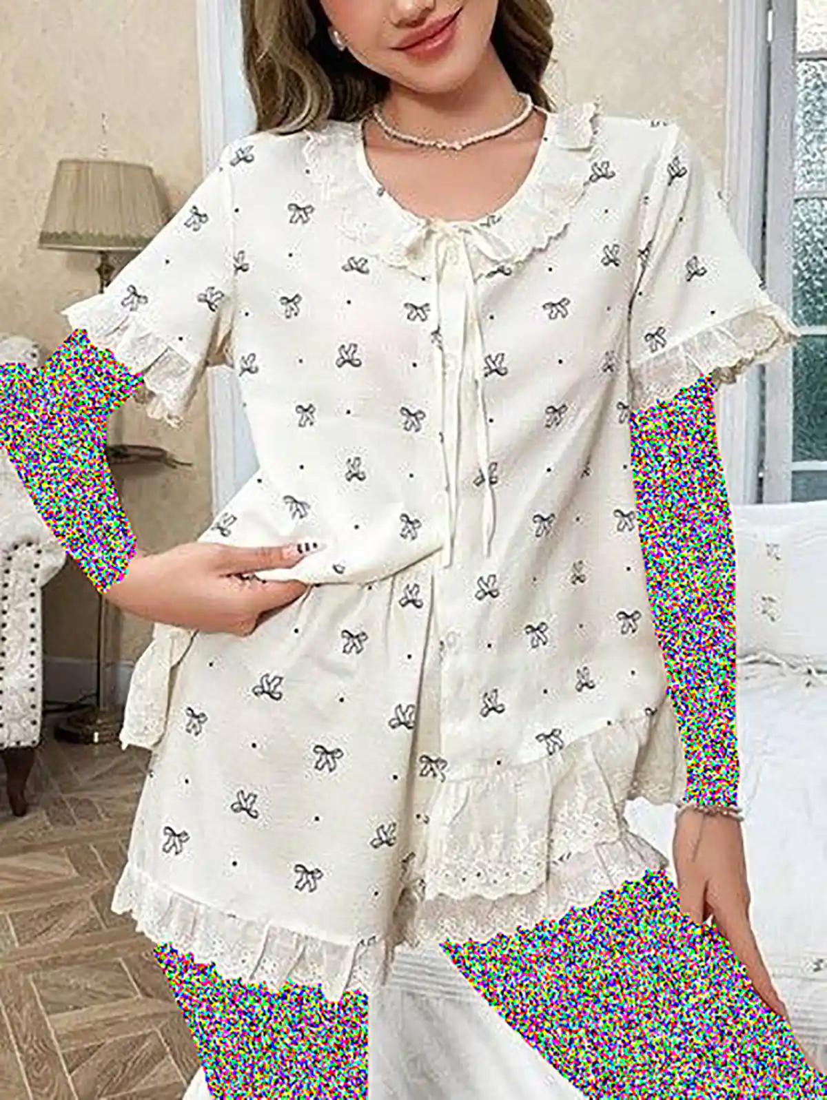 لباس خواب زنانه توری
