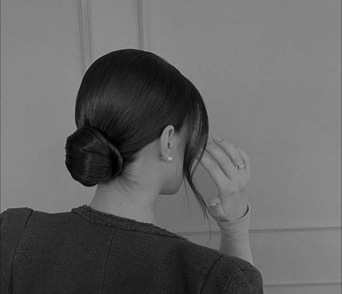 شینیون موی کوتاه ساده در منزل
