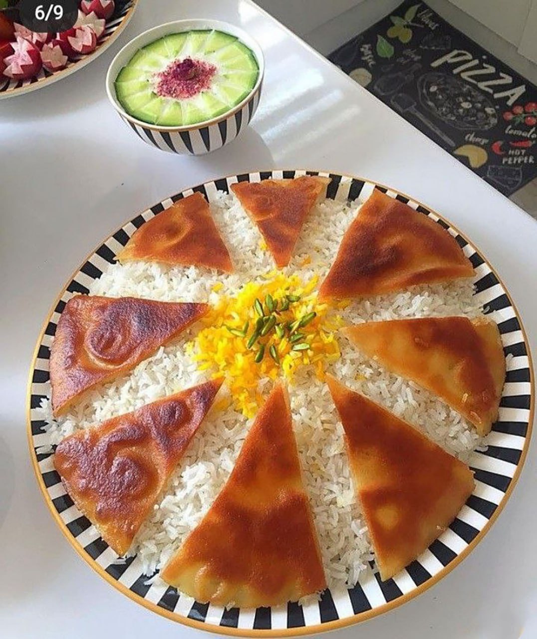 تزیین برنج برای جشنواره غذا