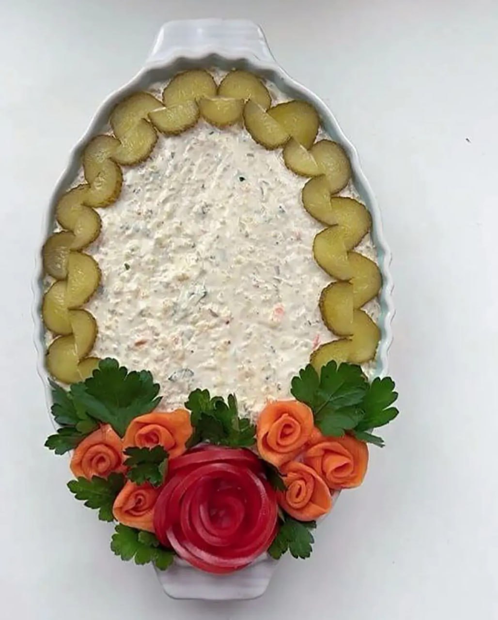 تزیین سالاد الویه برای مدرسه