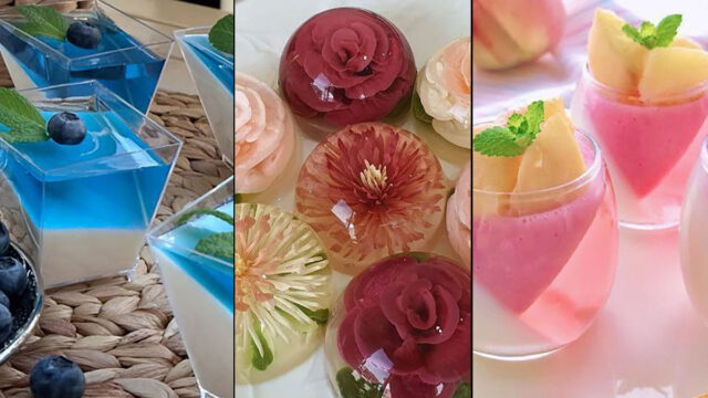 تزیین ژله با میوه | ایده تزیین رنگی رنگی و جذاب ژله مهمونی