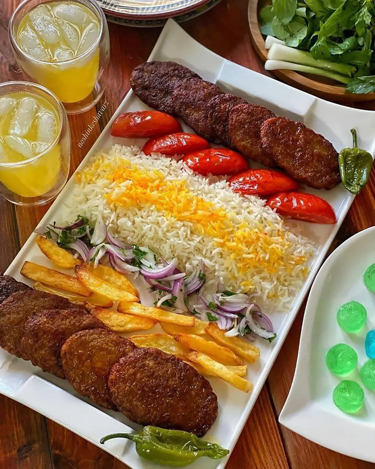 عکس تزیین غذا