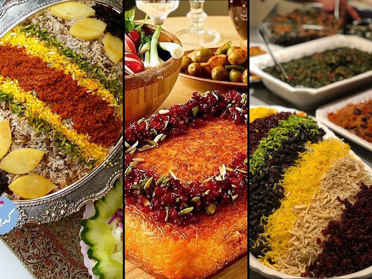 تزیین مرغ زرشک پلو