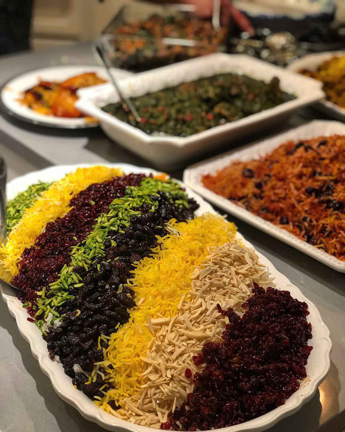 تزیین زرشک پلو ساده