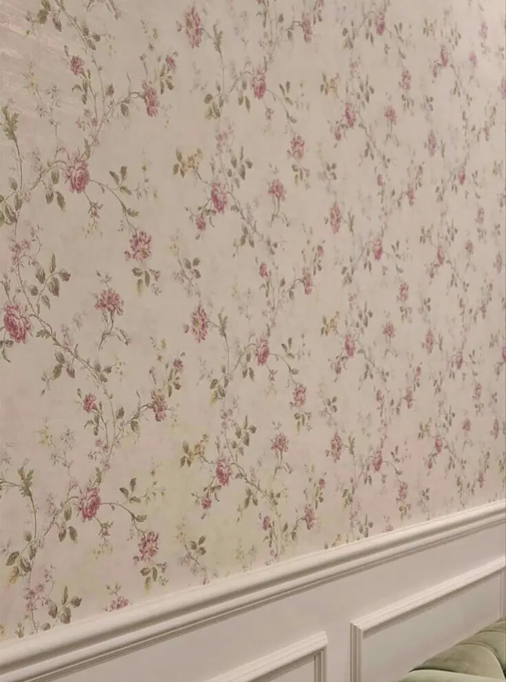 کاغذدیواری گل ریز ملایم برای فضای آرام